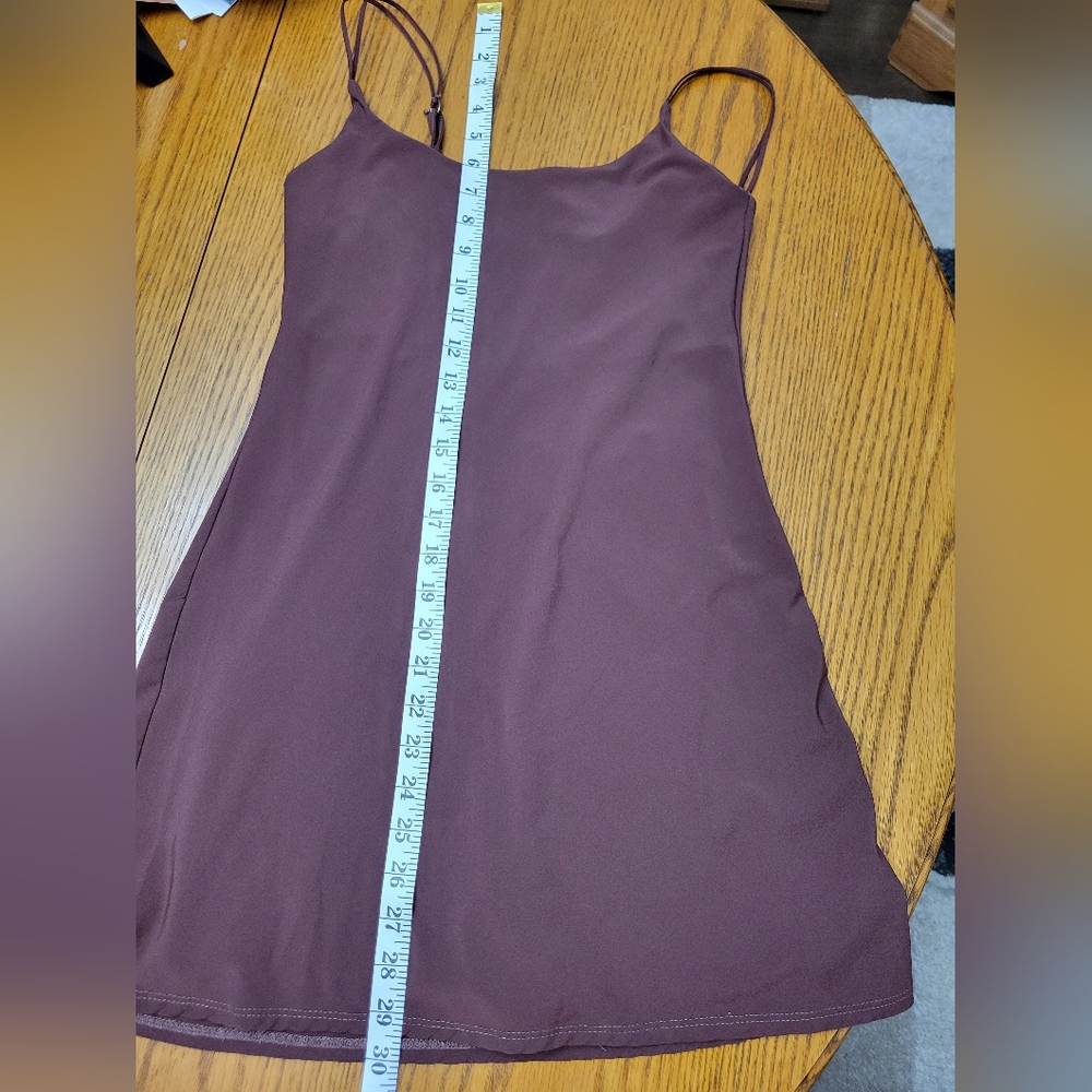 Abercrombie & Fitch Traveler Mini Active Dress Dark Brown Size Small Tall (ST) - Picture 10 of 10